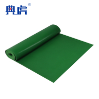 典虎 绝缘橡胶板 绿色平面5mm*1.2m*5m 卷