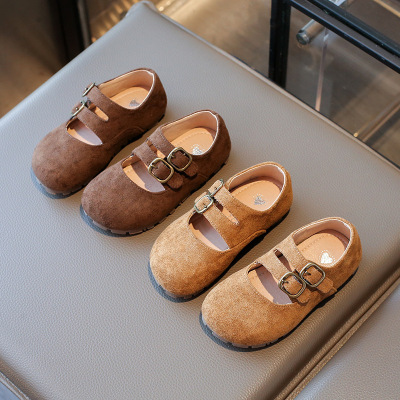 女童勃肯鞋春秋2025新款小皮鞋儿童公主鞋软底女宝宝鞋子春秋单鞋
