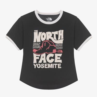 北面(The North Face)女士运动短袖圆领透气吸汗休闲跑步训练T恤