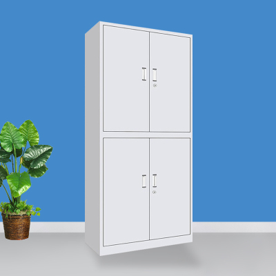 尔迈 文件柜铁皮柜办公柜钢制资料柜储物柜带锁钢制档案柜-通双节柜