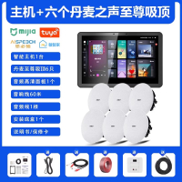 先科(SAST)智能AI家庭吸顶音响套装家用客厅无线蓝牙吊顶 智能语音主机+6个8英寸HiFi至尊同轴吸顶音响