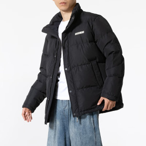 斯凯奇(Skechers)男装女装 情侣新款保暖运动服潮流时尚休闲立领羽绒服外套P424U041-01NJ ZP