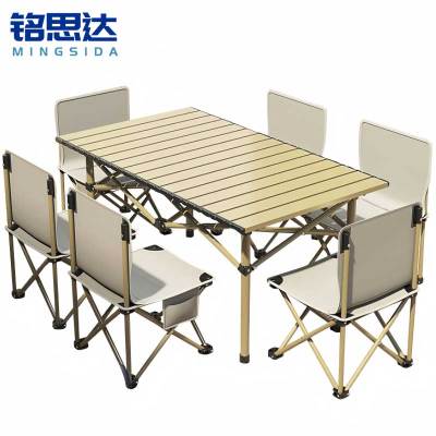 铭思达户外桌椅95cm一桌六椅套