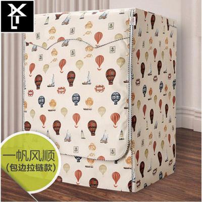 三洋全自动滚筒10公斤洗衣机罩子DG-F100570BHI专用防水防晒布套银色拉链三洋DG-F100一帆风顺拉链