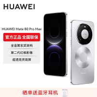 HUAWEI Mate 80 Pro Max 16GB+1TB 极地银 旗舰手机 全金属玄武架构 超透亮灵珑屏华为直屏鸿蒙手机