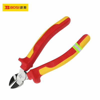 波斯(BOSI) 荧光系列VDE绝缘耐压斜嘴钳 6