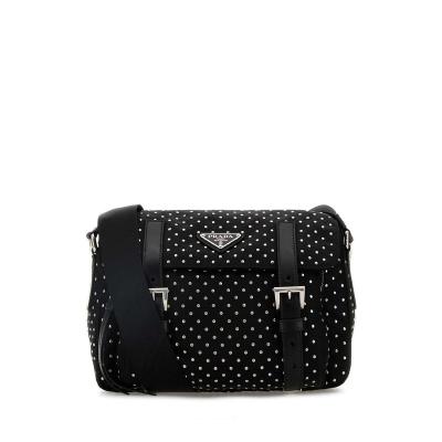 普拉达(PRADA)女士复古再生尼龙斜挎包实用百搭日常通勤单肩手提