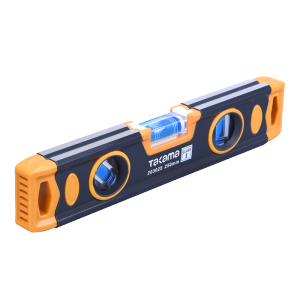 takama(高松)203025 一级精度水平尺250mm铝合金靠尺 平衡尺平水尺 蓝泡强磁加厚装修测量工具