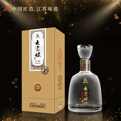 42%vol 大瓷坊酒-V3(升级版) 500mlx1x6/箱 纯粮酿造 固态发酵 浓香型白酒