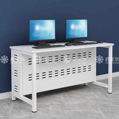 鑫星奈 XXN3111624 钢架电脑桌培训桌机房电脑桌学习桌课桌 双人位R款