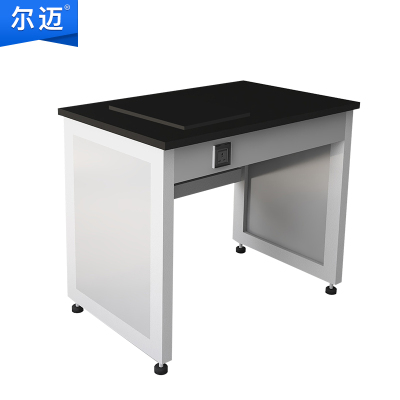 尔迈 实验室天平台三级防震台十万级实验台 钢木单人天平台 900*600*800mm