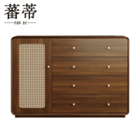 蕃蒂矮柜一门大四抽台