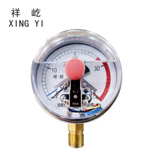 祥屹+抗震耐震电接点压力表检测定制型+YNXC100 +块