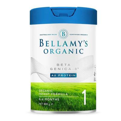 原装进口澳洲贝拉米白金版有机A2婴儿配方奶粉1段(0-6个月)800g