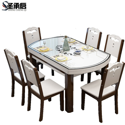圣承启饭桌6椅1.5m张