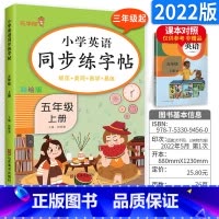 五上 英语 [正版]小学生练字帖每日一练一年级上册二年级下册三四五六年级语文同步练字帖人教版 控笔训练硬笔书法每日一练