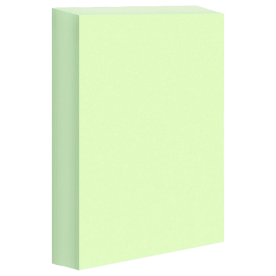 优彩嘉 彩色复印纸 打印纸 A4 80g 100张 浅绿 FYZ04 包