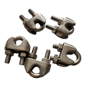 vzi 304不锈钢U型夹钢丝绳夹头 M3(5个) 包