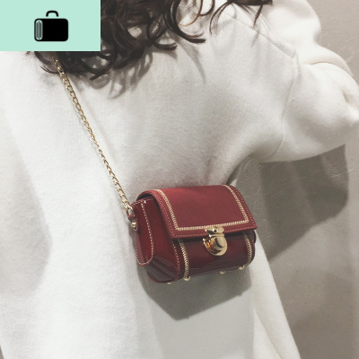 上新包包2020新款韩版潮单肩女包洋气时尚百搭ins斜挎链条小方包NEW LAKE女士单肩包