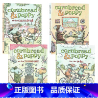 [正版]面包鼠与波波鼠4册 英文原版章节书绘本 Cornbread and Poppy ​友谊故事凯迪克奖作者Matt