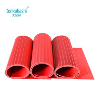 天空桥 绝缘胶垫 红色条纹 35kv 10mm*1米*5米 卷