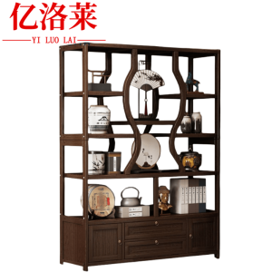 亿洛莱 带抽带门博古架 70*25*173cm 个