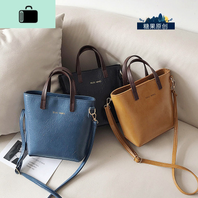 质感水桶包包女2020流行新款潮时尚网红斜挎包ins百搭单肩手提包NEW LAKE女斜挎包