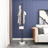 森美人落地式挂衣架设计师北欧轻奢风卧室铁艺大理石现代简约衣帽架