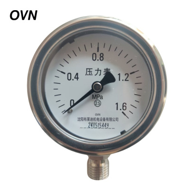 OVN 全不锈钢压力表 Y-150BF径向 块