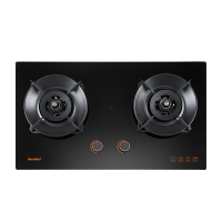 Haotaitai好太太燃气灶JZT-X409 5.2kW大火力左右双灶智能防干烧安全灶可调底壳保洁铝炉头 精铜燃烧器