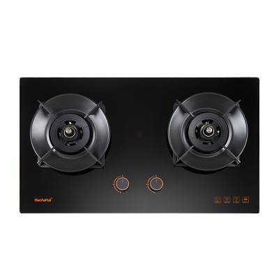 Haotaitai好太太燃气灶JZT-X409 5.2kW大火力左右双灶智能防干烧安全灶可调底壳保洁铝炉头 精铜燃烧器