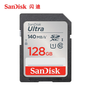 闪迪SD卡128GB高速存储SDSDUGN-128G-ZN6IN最大写入20MB每秒兼容多设备稳定耐用