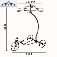 红酒杯架子家用创意酒架欧式葡萄酒架装饰倒挂杯架挂个性酒瓶摆件 三维工匠收纳层架