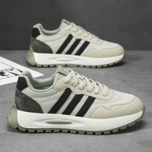 秋季上新潮流复古风百搭休闲跑步运动阿甘鞋时尚潮流透气浅口男鞋