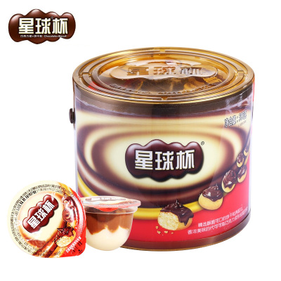 甜甜乐星球杯升级金标390g桶装巧克力夹心饼干金标--桶装-星球杯390g（约26颗）