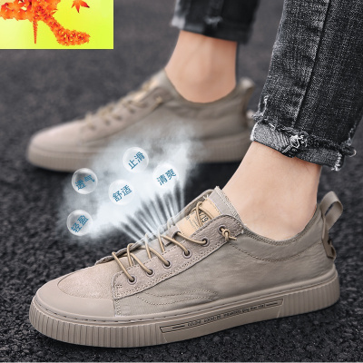 2020新款男鞋春季帆布鞋男韩版潮流板鞋男士休闲低帮布鞋百搭潮鞋简畅