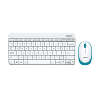 罗技(Logitech) MK245 Nano无线键鼠套装办公键鼠笔记本电脑键盘便携迷你紧凑设计 白色