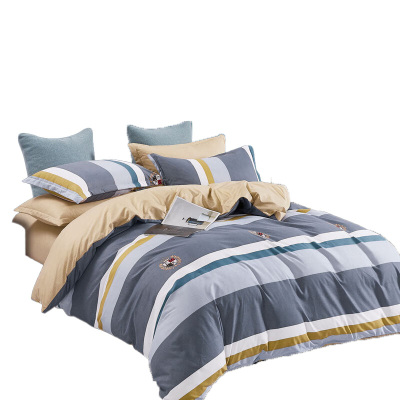 天琴床品四件套230*250cm柔软舒适时尚名义柔丝棉TQ-T128