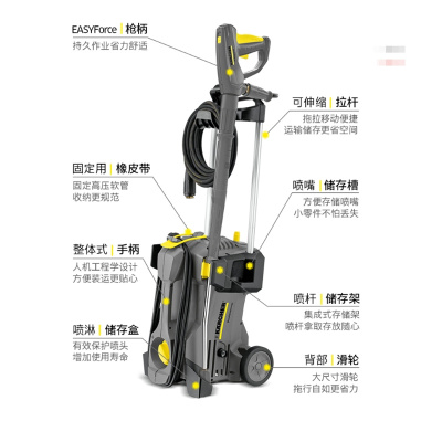 卡赫 便携式紧凑型冷水高压清洗机 HD 5/11 P