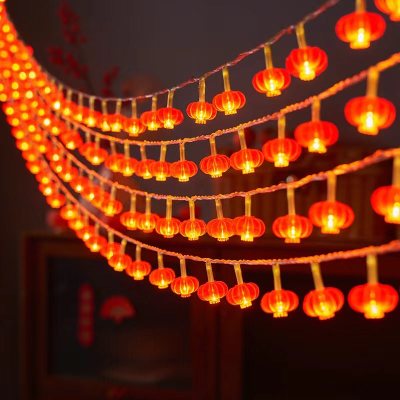 维诺亚新年灯笼LED春节元宵彩灯喜庆氛围布置户外防冻彩灯闪灯七彩