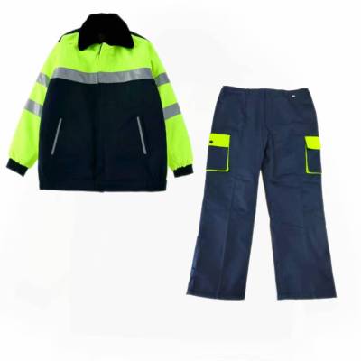 铁冠 高可视警示防寒棉夹克套装 TGFS-76 套
