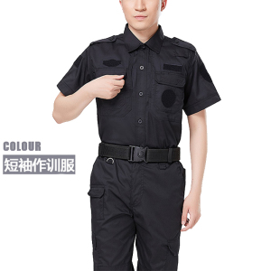 天鸣 精品夏季短袖执勤服含配件安保制服作训服物业保安套装