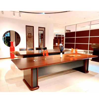 匡大会议桌2.4米会议桌轻奢风H1719-2400F(2400W*1200D*780H)