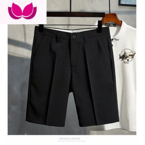 七斓冰丝速干裤子夏季薄款运动短裤男潮牌ins宽松休闲西装大码五分裤