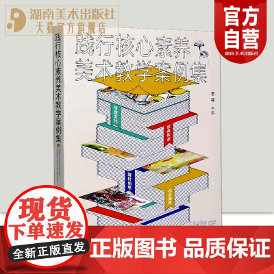 正版 践行核心素养美术教学案例集 核心素养教学课例 经典美学 创意美术课程培训 少儿美术教育用书 湖南美术出版社店