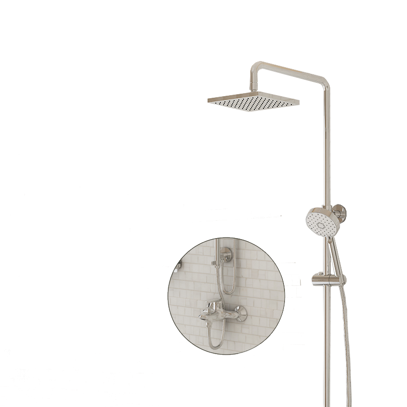 科勒=圆形升降三出水花洒套装77365