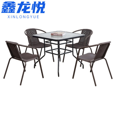鑫龙悦户外桌椅组合 含4椅 套