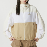 彪马(PUMA)女装新款时尚潮流梭织连帽夹克舒适宽松休闲健身训练外套678351-87 ZP