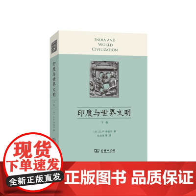 印度与世界文明(下卷) D.P.辛加尔 商务印书馆 正版书籍