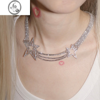 JiMiKitty 日韩ins水晶闪闪五角星星复古千禧辣妹y2k满钻小众项链女